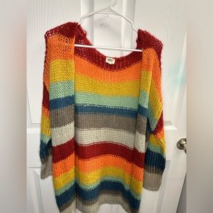 BKE rainbow cardigan